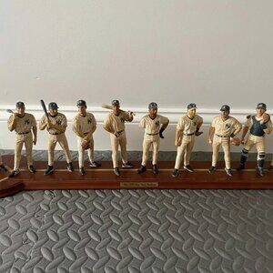 DANBURY MINT 1998 NEW YORK YANKEES TEAM 10 FIGURE SET JETER POSADA BERNIE JOE